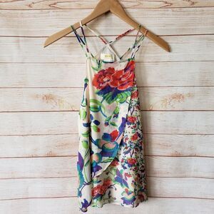 Maeve Anthropologie Floral Layered Strappy Camisole Top Women's Size XS